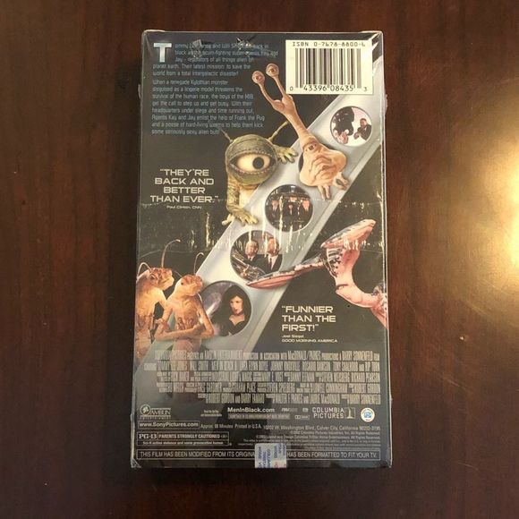 Men in Black 2 VHS with Will Smith,‎ NWT Sealed, 2002 - Picture 4 of 4